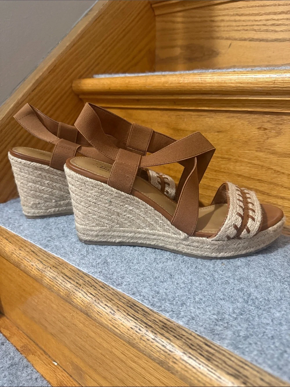 G.H Bass & Co Espadrille Wedge Sandals - Slip-On Slingback